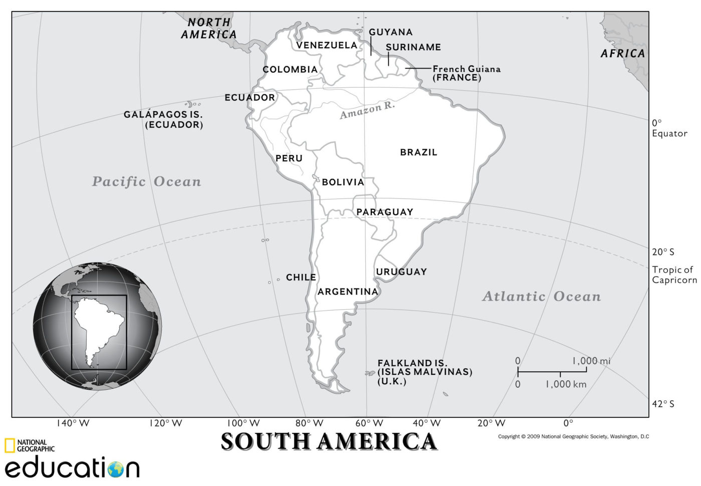 South America Physical Geography  National Geographic Society