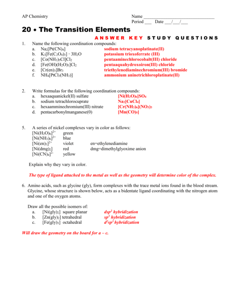 South Pasadena · Ap Chemistry