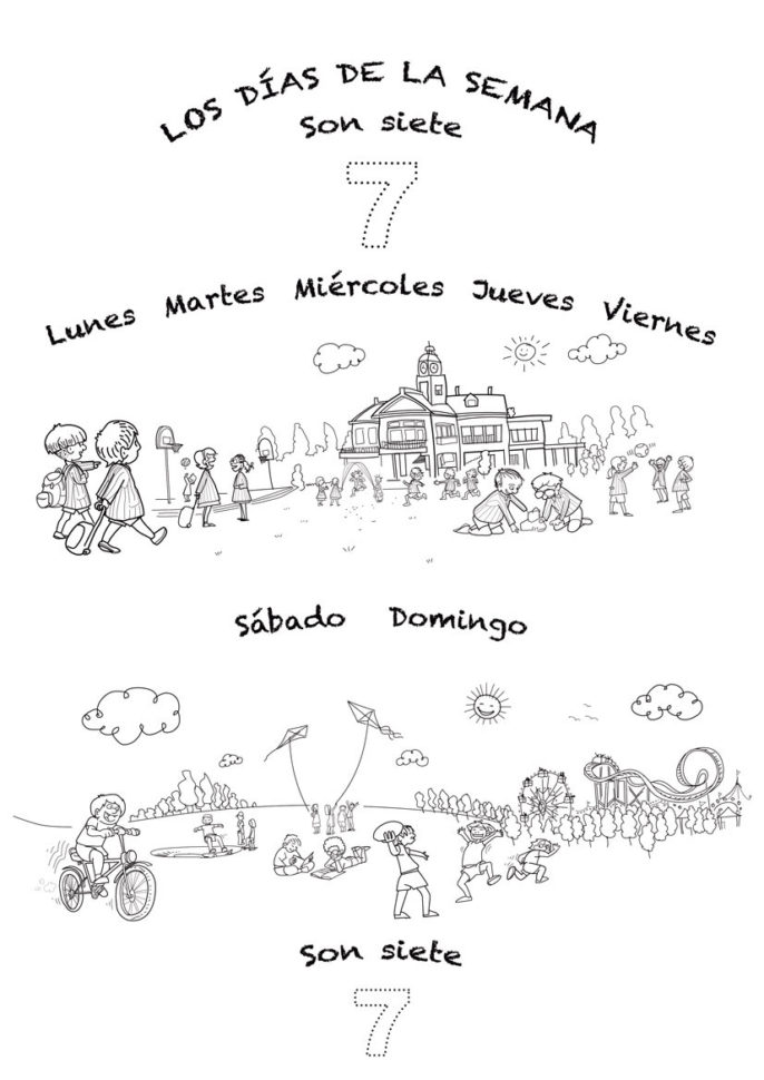 Spanish Language Song About Days Of The Week For Kids