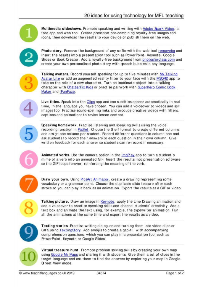 Spanish Language Teaching Resources  Teachit Languages