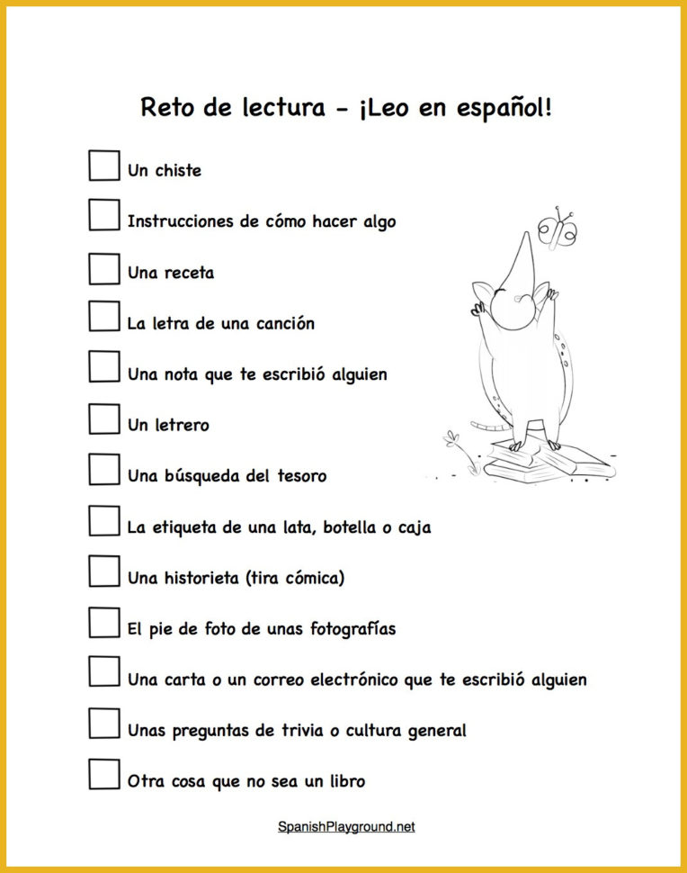 Spanish Reading Practice 15 Things To Read  Spanish Playground
