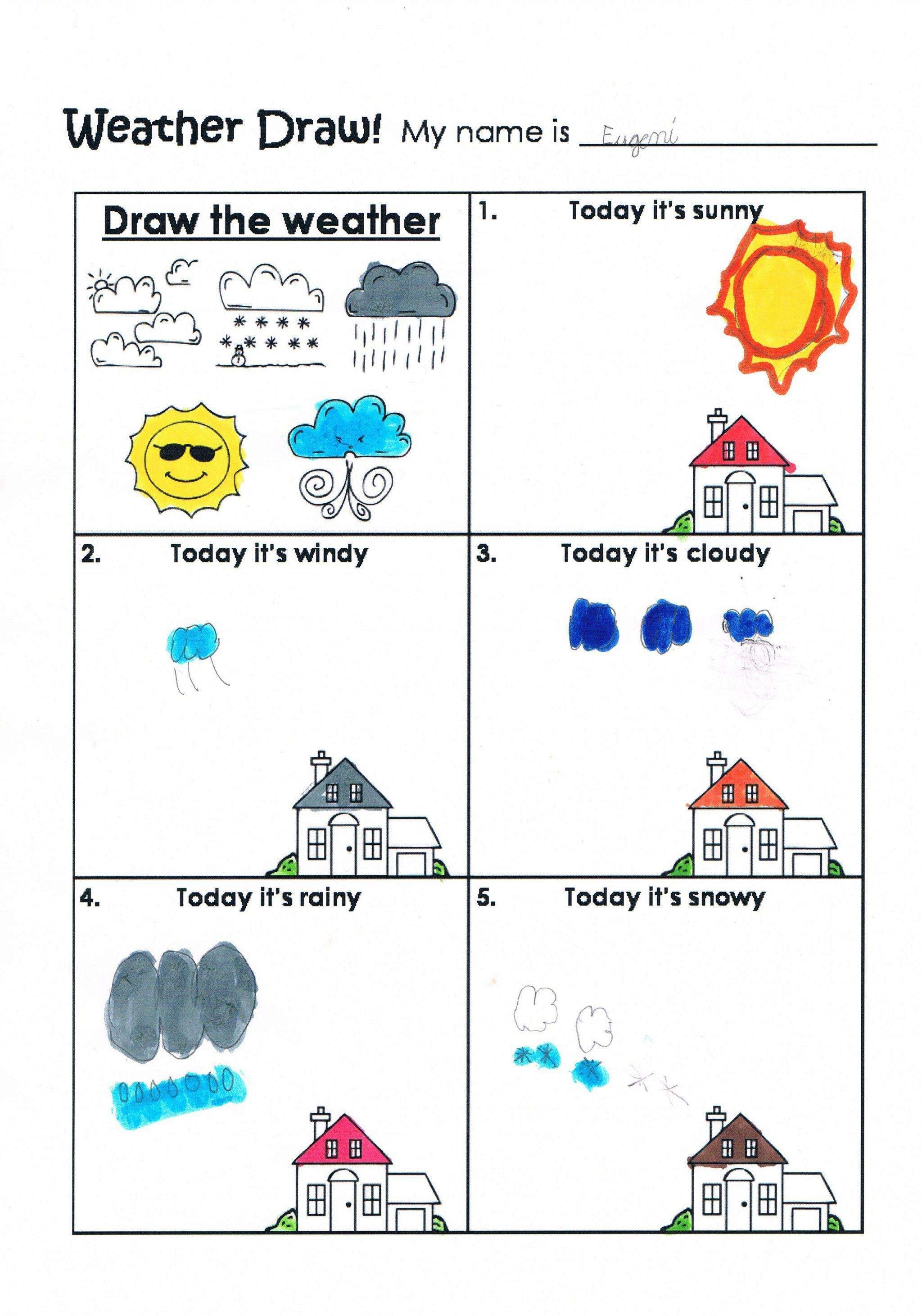 Spanish Weather Worksheets  Worksheet Idea