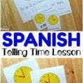 Spanish Worksheets For Kids Spanish Telling Time Worksheets