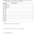 Special Products Worksheet