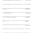 Specific Heat And Energy Calculations Worksheet
