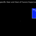 Specific Heat And Latent Heat Of Fusion And Vaporization Video