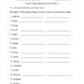 Spelling Worksheets  Fourth Grade Spelling Worksheets