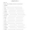 Spelling Worksheets  High School Spelling Worksheets
