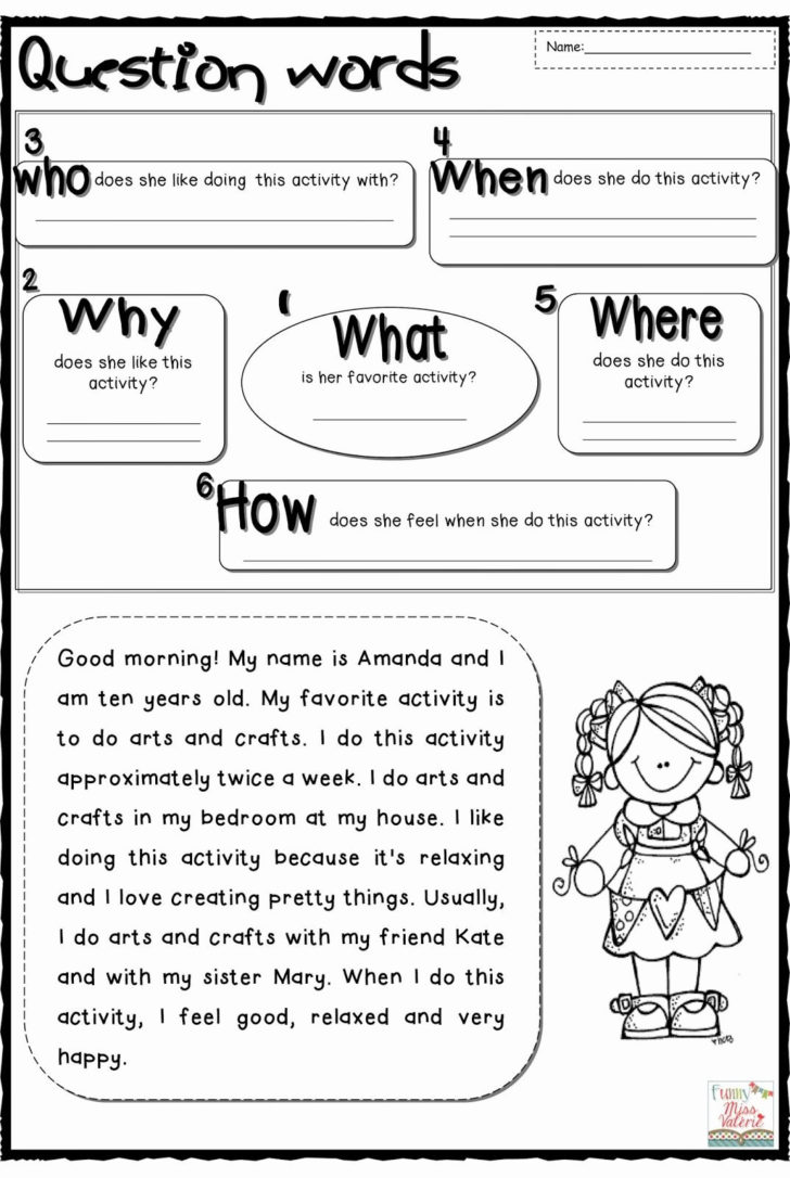 Question Words Worksheet