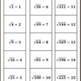 Square Roots Of Negative Numbers Worksheet