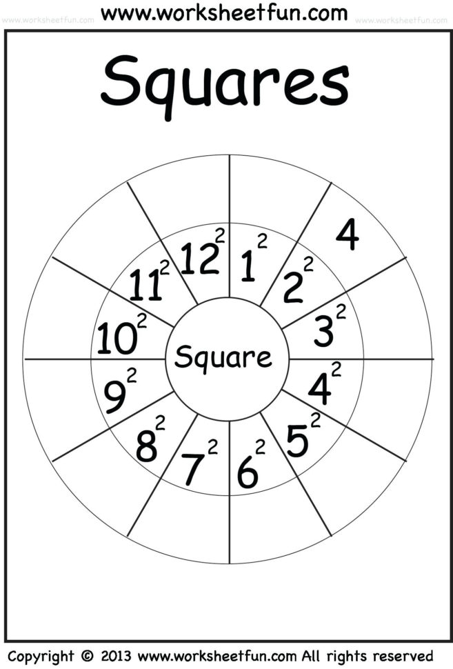 Squares And Square Roots Worksheet Math Perfect Square Roots