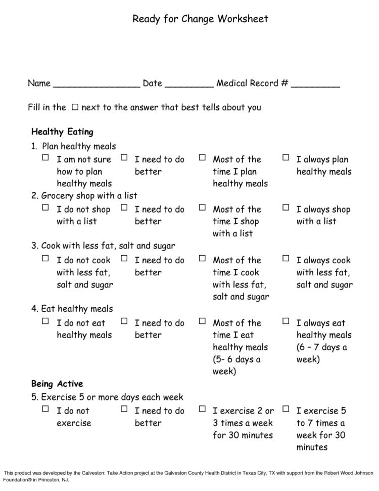 Stages Of Change Worksheet For Kids  Free Worksheets