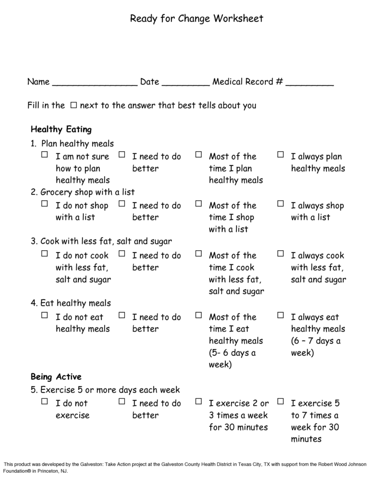 Stages Of Change Worksheet For Kids Free Worksheets — db-excel.com