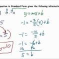 Standard Form Linear Uation From Two Points Math Is Fun Of Worksheet
