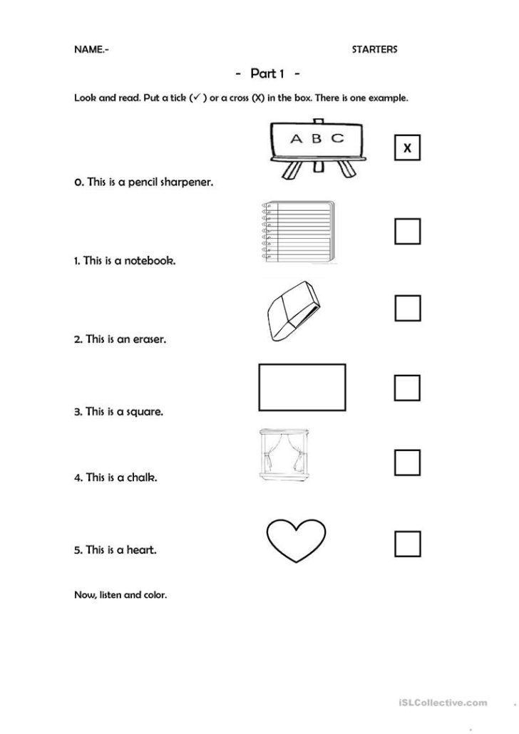 Reading And Writing Worksheets