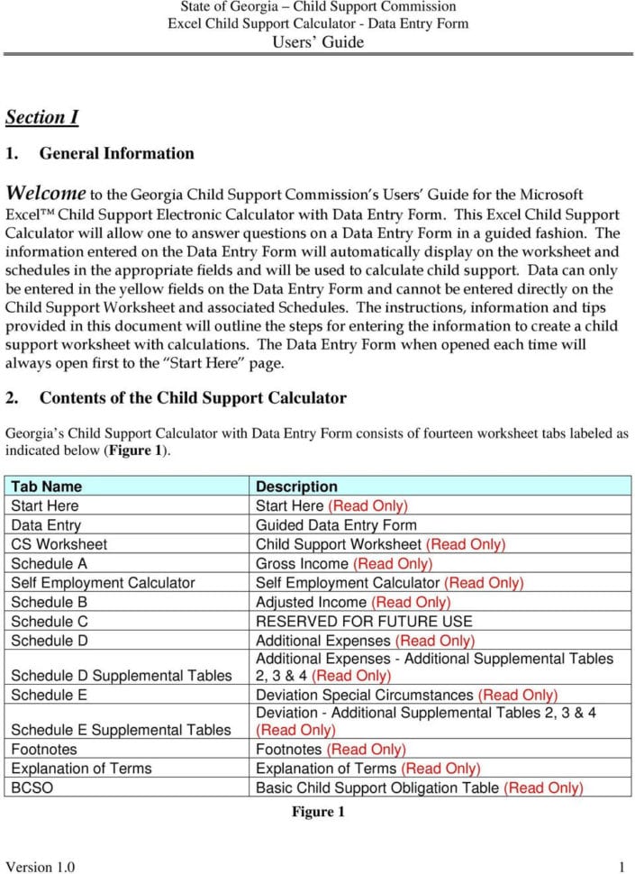 State Of  Child Support Commission Excel Child