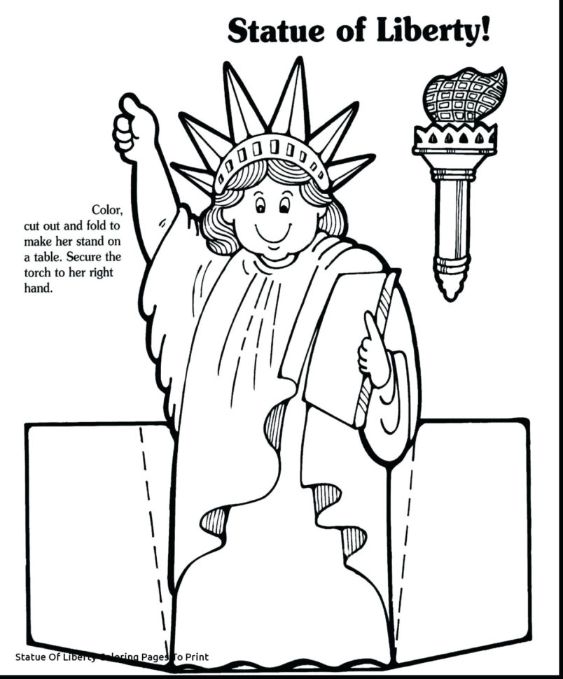 Statue Of Liberty Drawing For Kids At Paintingvalley