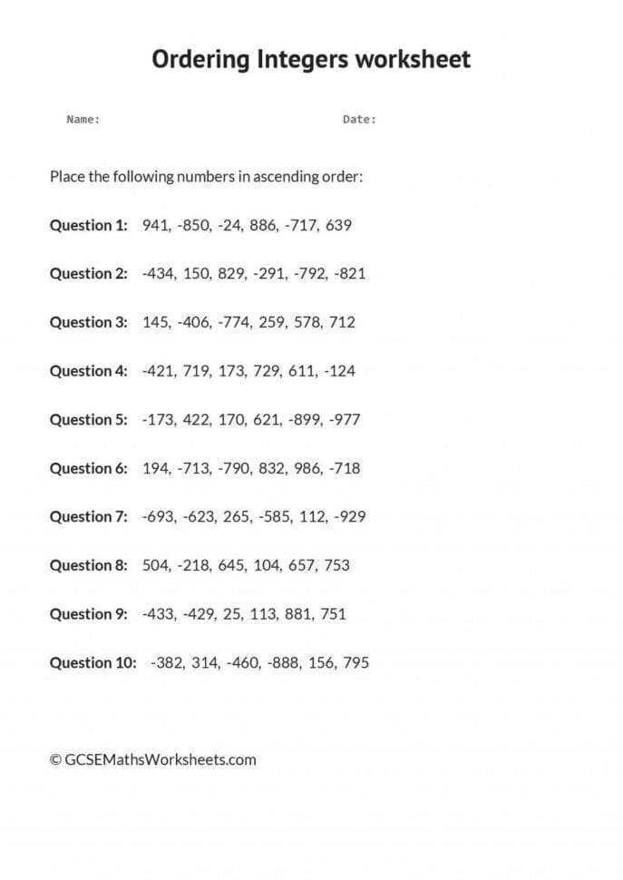 Stirring Integer Addition And Subtraction Worksheets