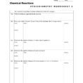 Stoichiometry Worksheet Chemical Reactions Answers Acids Bases And