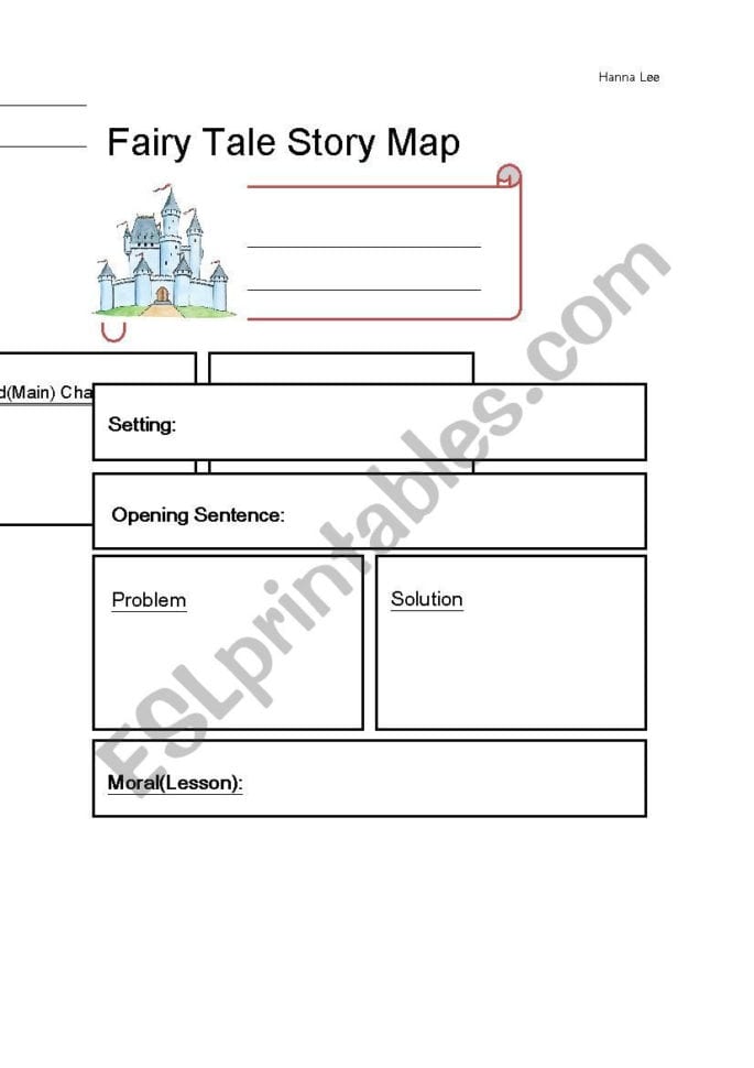 Story Map  Esl Worksheetsage0205