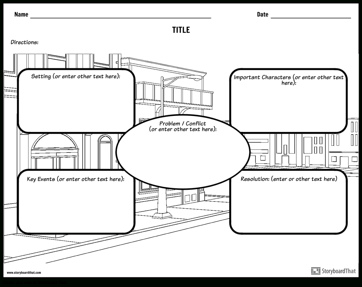 Story Map With Background Scene Storyboard Von Worksheet