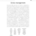 Stress Management Word Search  Word