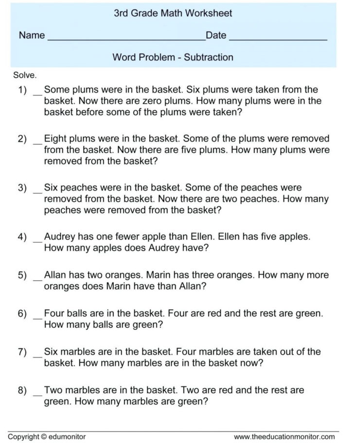 Printable 7th Grade Math Worksheets