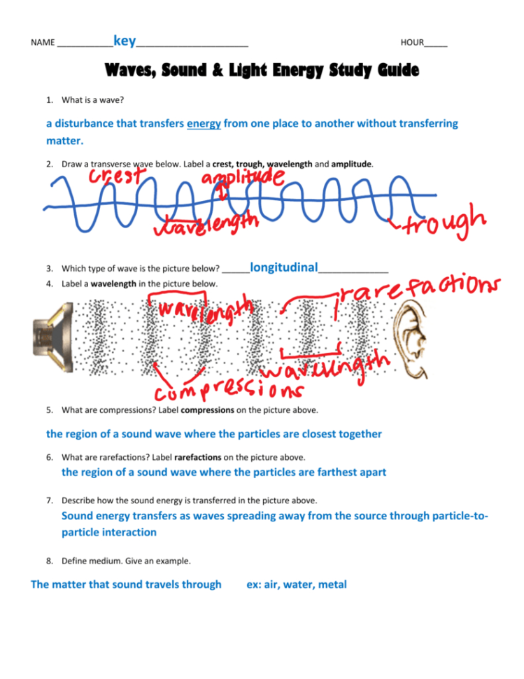 Study Guide  Answer Key