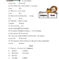 Subject And Verb Agreement Subject Verb Agreement Worksheet