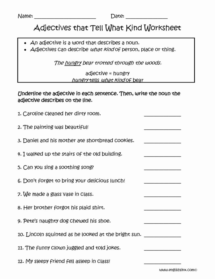 Verb Worksheet For 6th Grade