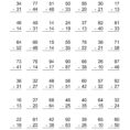 Subtraction With Regrouping Worksheets Pdf Kinetic And