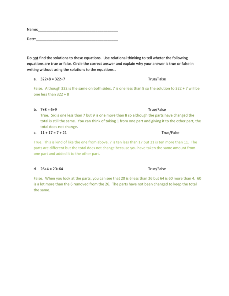 Summative Assessmentanswer Key