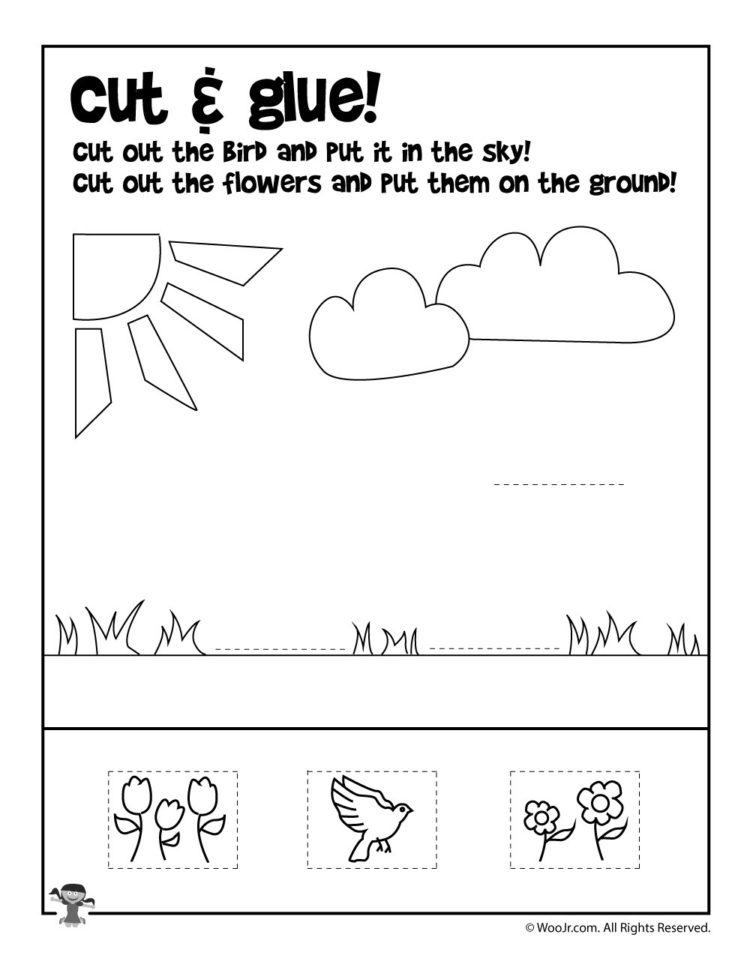 Summer Cut And Paste Worksheet Woo Kids Activities Cutting Pasting