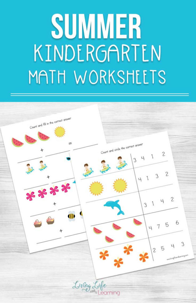Summer Kindergarten Math Worksheets
