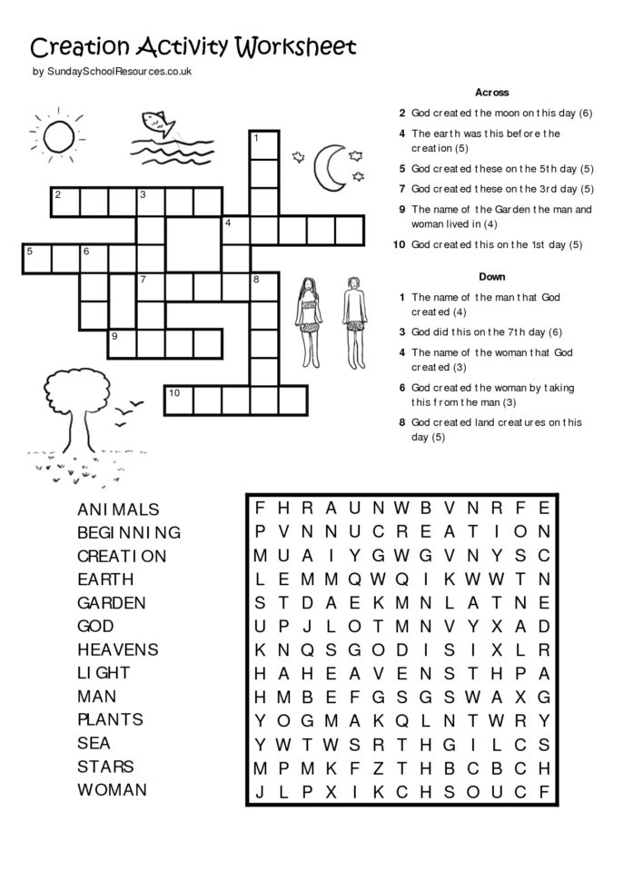 Sunday School Printables Worksheet Kids Bible Childrens