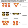 Superhero Math Kindergarten Addition Worksheet Printables