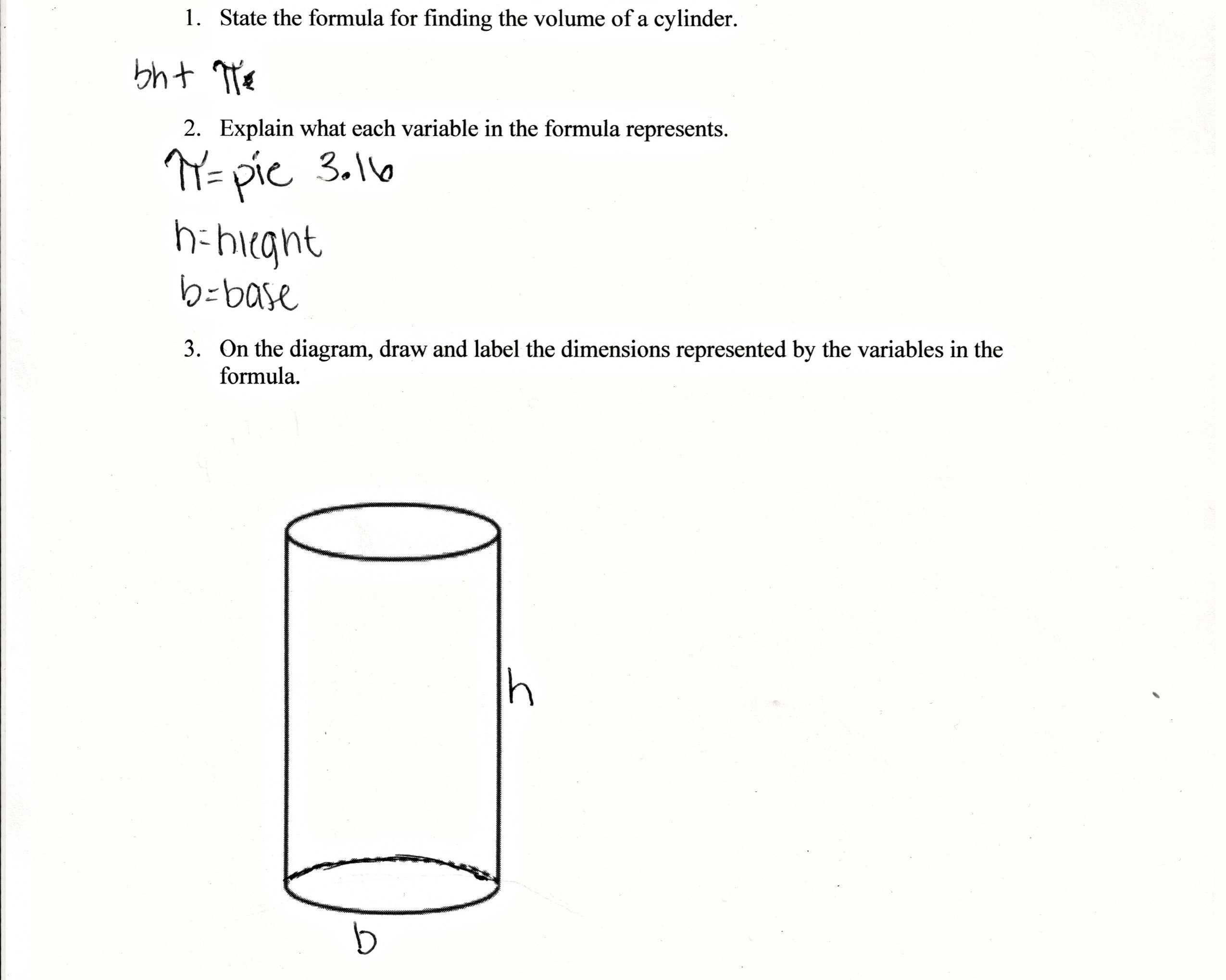 Surface Area Of Prisms And Cylinders Worksheet Answers