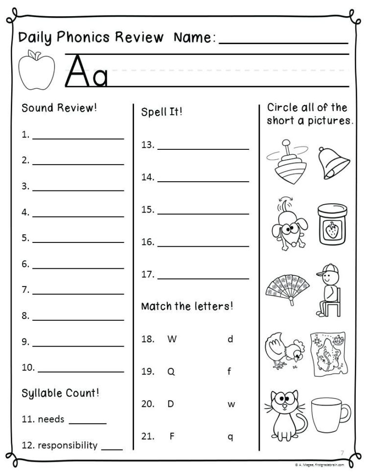 Syllable Worksheets For Ft Grade Kids Syllables