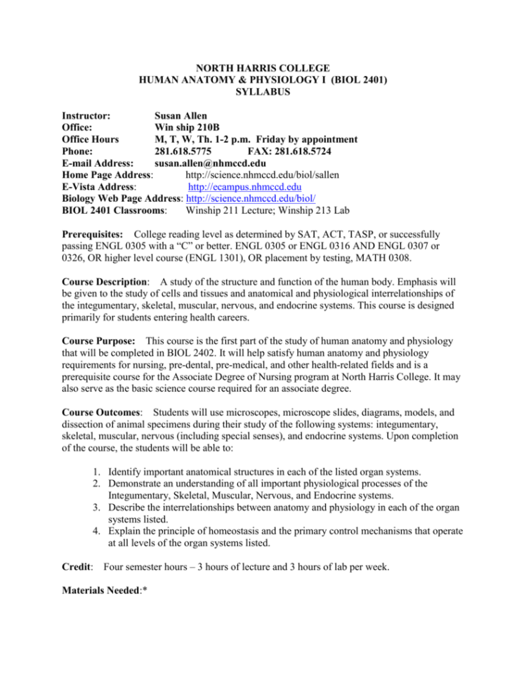 Syllabus  Lone Star College