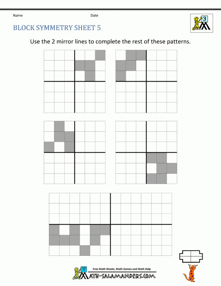Symmetry Worksheet