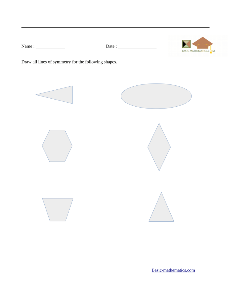 Symmetry Worksheets