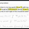 System Of Equations Word Problems Worksheet Algebra 1 Math