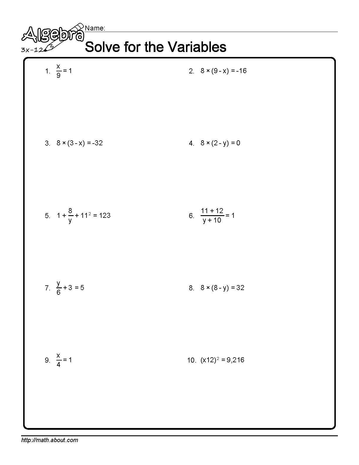 Systems Of Equations Substitution Method 3 Variables