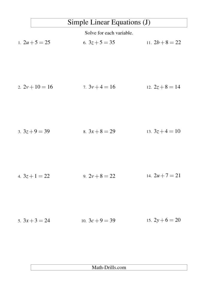 Systems Of Equations Substitution Method 3 Variables Worksheet — db ...