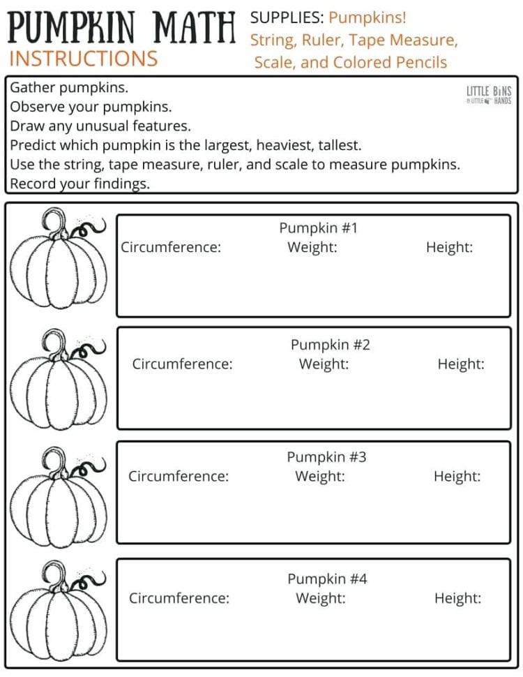 Tape Measure Worksheet