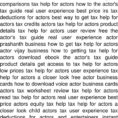 Tax Help For Actors  Click Here  Check Here   Pdf