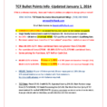 Tcf Bullet Points Info Updated January 1 2014
