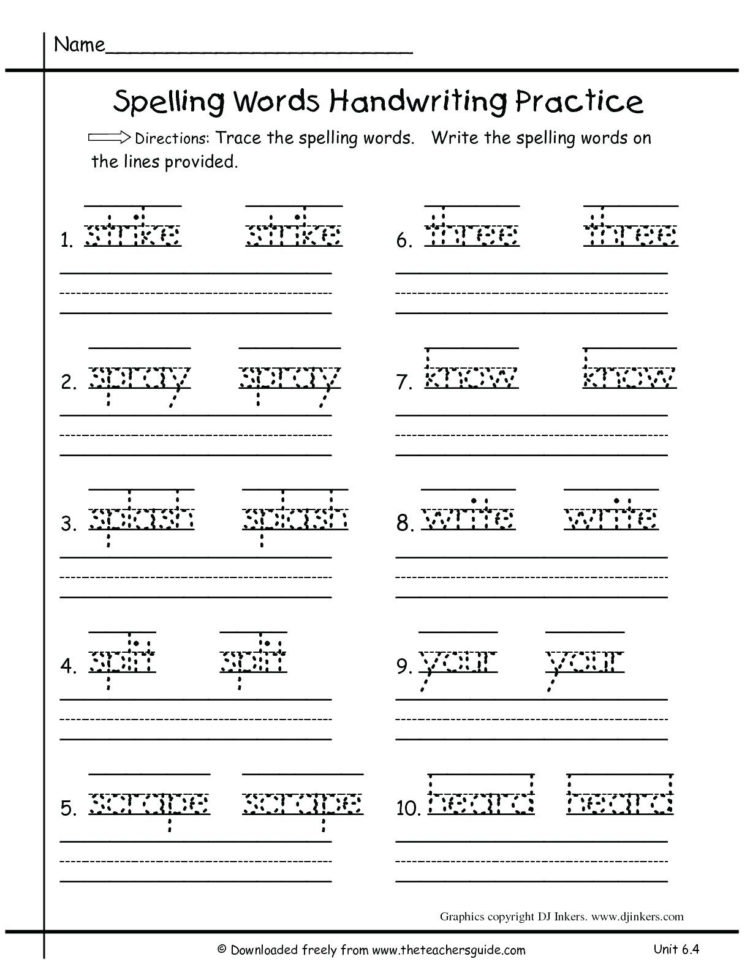 Teacher Handwriting Worksheets – Pointeuniformclub