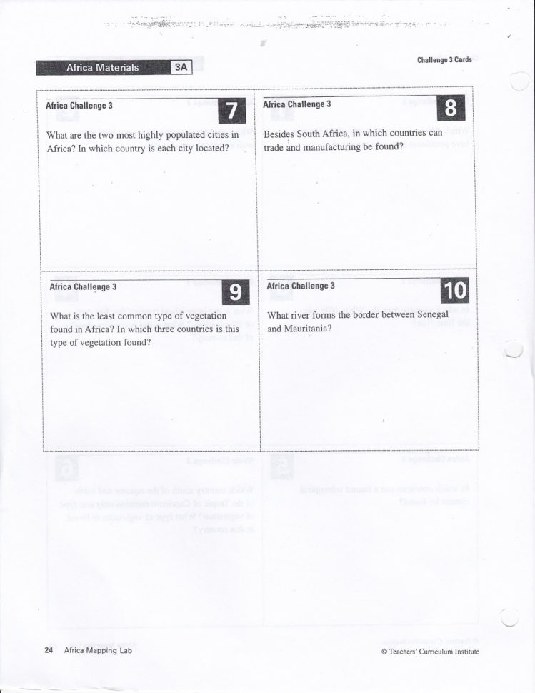 Teachers Curriculum Institute Worksheets Answers Monthly