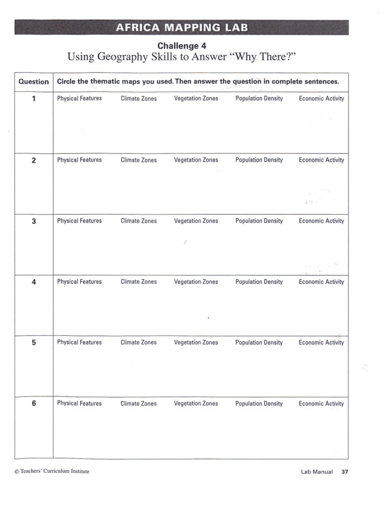 Teachers Curriculum Institute Worksheet Answers — db-excel.com